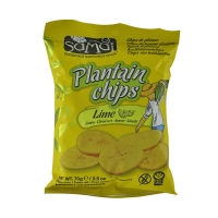 Somai Plantain Chips Lime 70 g
