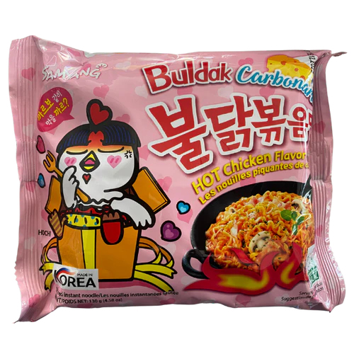 Buldak Carbonara Hot Chicken Ramyeon - 130 g
