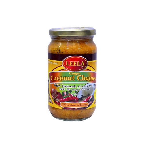 Leela Ginger Coconut Chutney - Red 350 g