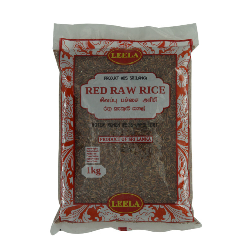 Leela Red Raw Rice-Un Polished 1 kg