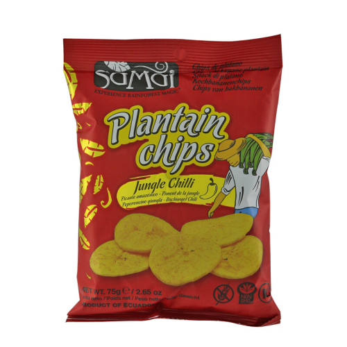Somai Plantain Chips Jungle Chilli 75 g